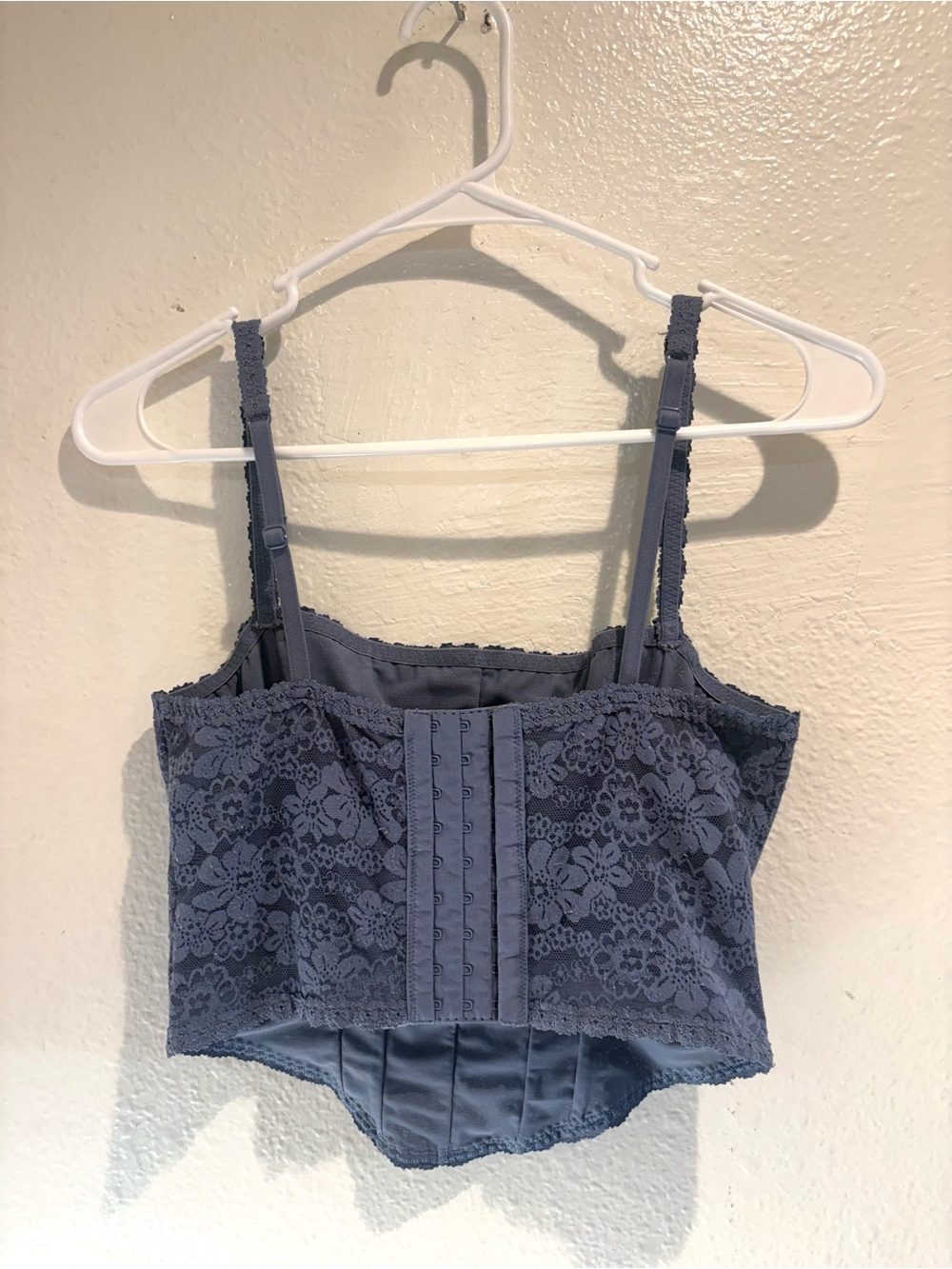 ✨ PINK Victoria’s Secret Periwinkle Lace Micro Corset Top - S - Picture 5 of 5